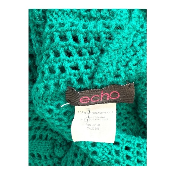 Echo Green Knit Infinity Scarf - Picture 3 of 5